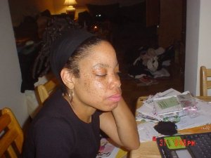 undone hair. check. Kool-Aid smile. uncheck.